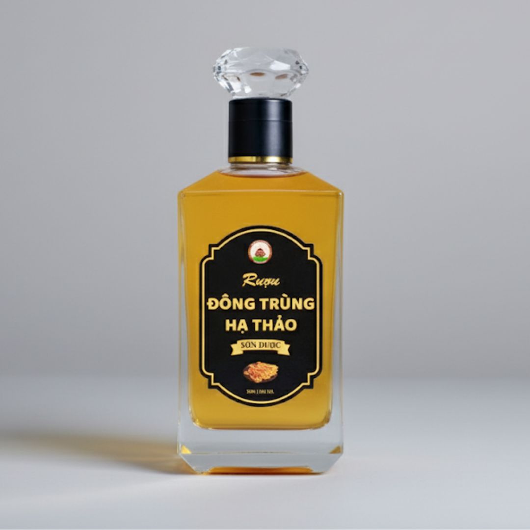 Rượu Đông Trùng Hạ Thảo Hiền Nương Farm 30% 500ml - Đặc Sản An Giang